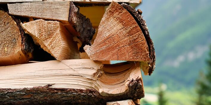 For drying wood stacked on