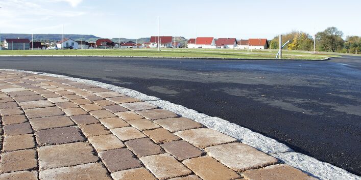 street with concrete and asphalt