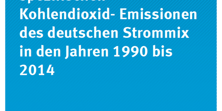 Cover Climate Change 09/2015 Entwicklung der spezifischen Kohlendioxid-Emissionen des deutschen Strommix in den Jahren 1990 bis 2014