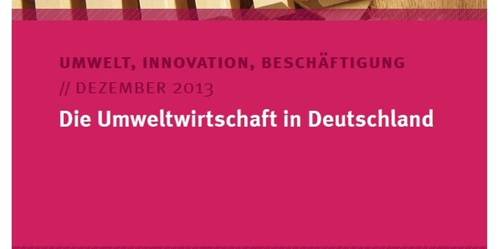 Cover Die Umweltwirtschaft in Deutschland
