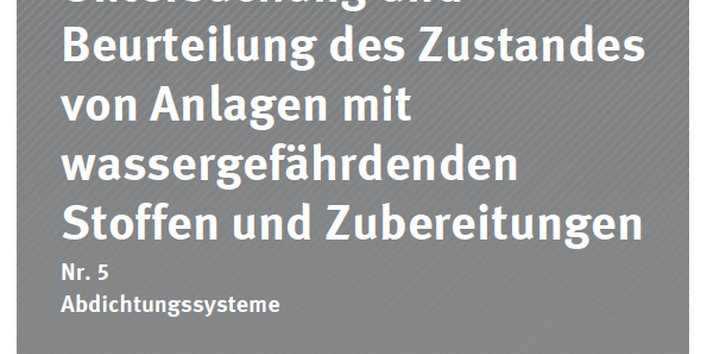 Cover Dokumentationen 96/2015 Checklisten für die Untersuchung und Beurteilung des Zustandes von Anlagen mit wassergefährdenden Stoffen und Zubereitungen