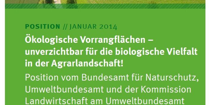 Ökologische Vorrangflächen - unverzichtbar für die biologische Vielfalt in der Agrarlandschaft!