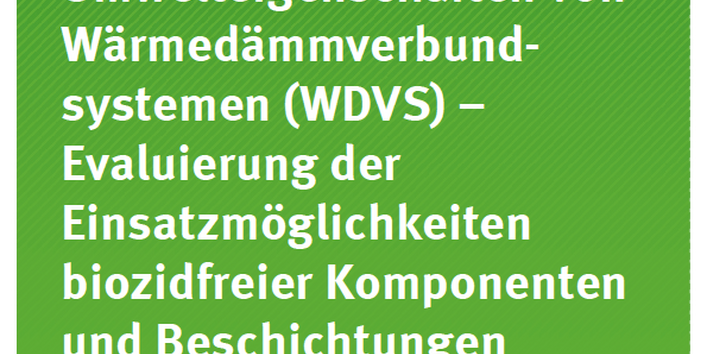 Cover Texte 17/2016 Verbesserung der Umwelteigenschaften von  Wärmedämmverbundsystemen (WDVS)                   