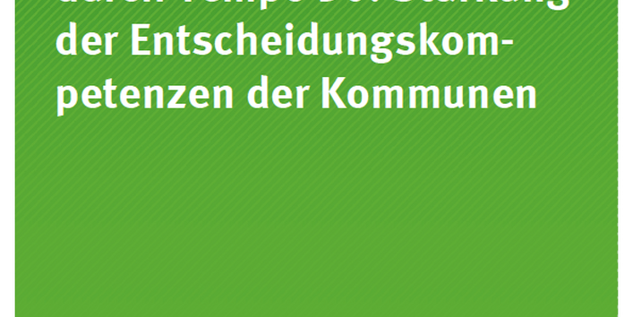 Cover Texte 30/2016 Lärm- und Klimaschutz durch Tempo 30: Stärkung der Entscheidungskompetenzen der Kommunen
