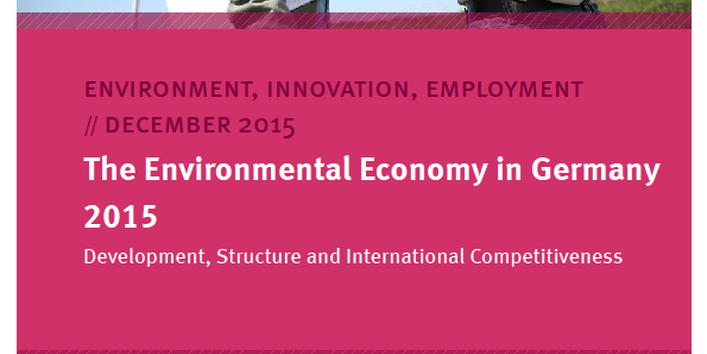 Cover The Environmental Economy in Germany 2015