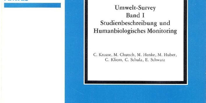 Cover WaBoLu-Heft 5/1989 Umwelt-Survey Band 1 Studienbeschreibung und Humanbiologisches Monitoring