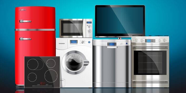 verschiedene Haushaltsgeräte