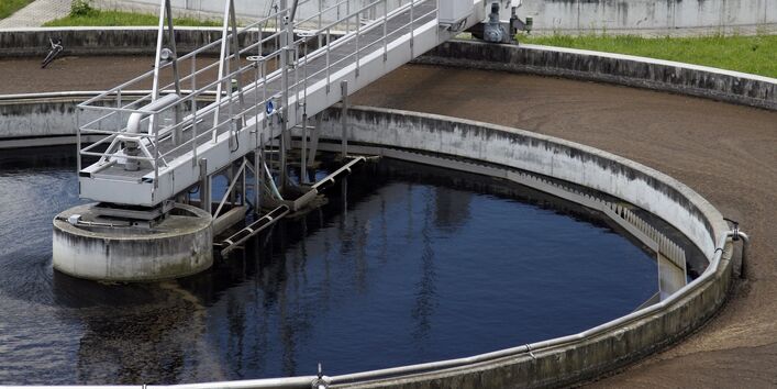 Kläranlage von oben