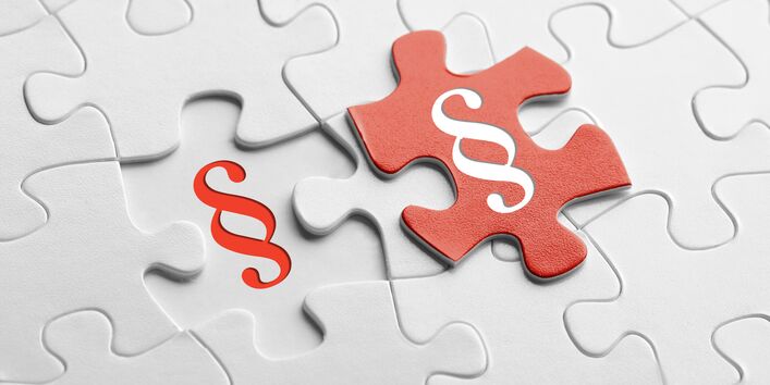 Pieces of puzzle with paragraph