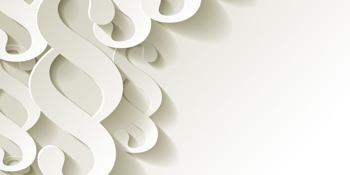 weiße Paragraphenzeichen in der linken oberen Ecke des Bildes