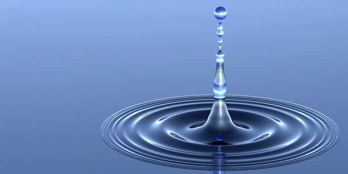 slow-motion Wassertropfen