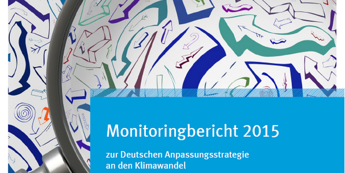 Lupe auf gezeichneter Grafik mit Pfeilen