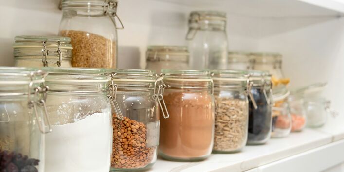 Vorräte sollten luftdicht gelagert werden.