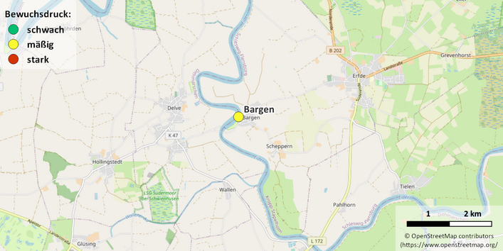 Kartenausschnitt Bargen