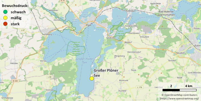 Kartenausschnitt Großer Plöner See