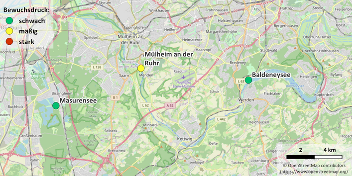 Kartenausschnitt Ruhr