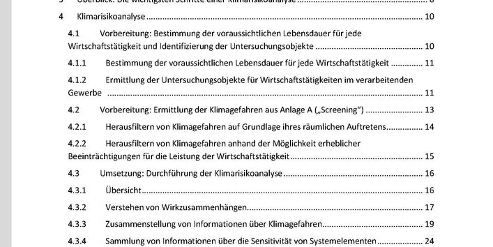 Erste Seite mit Text