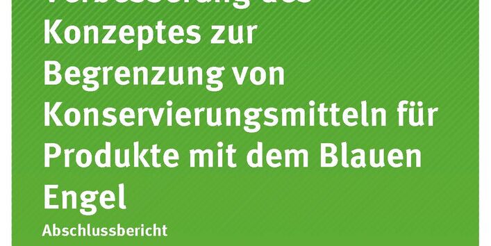 Cover_TEXTE_54-2020_Konservierungsmittel Blauer Engel