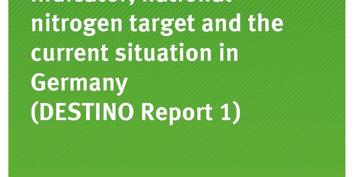 Cover_TEXTE_97-2020_Integrated nitrogen indicator, national nitrogen target and the current situation in Germany DESTINO Report 1