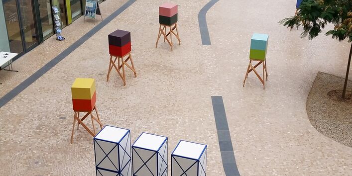 Bienenhäuser von oben