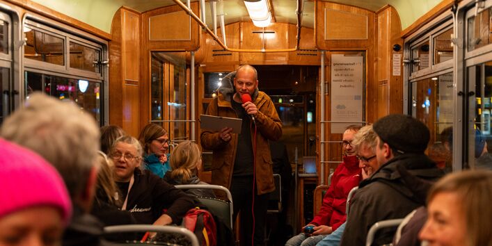 Quiz in der Straßenbahn