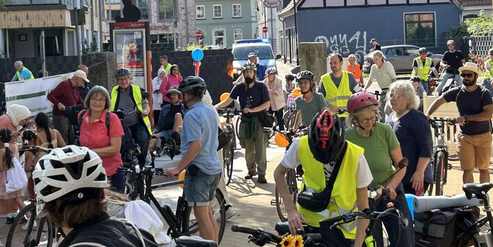 Kinder und Fahrräder