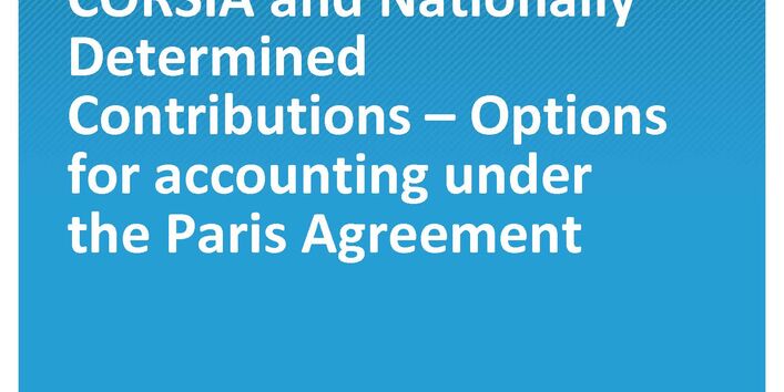 Cover of publication Climate Change 38/2020 Avoiding double counting between CORSIA and Nationally Determined Contributions – Options for accounting under the Paris Agreement