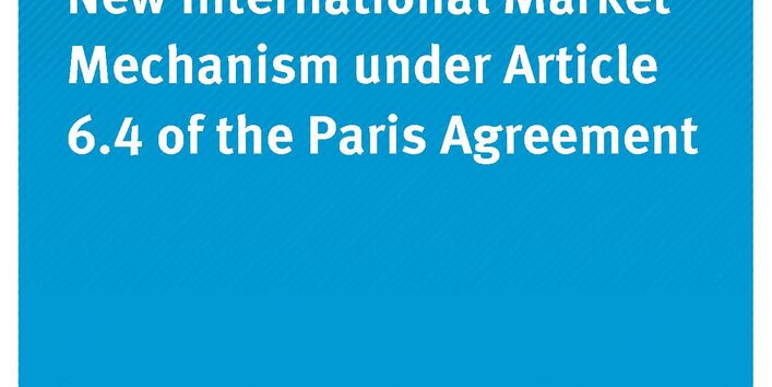 Cover of publication Climate Change 39/2020 Design Options for the New International Market Mechanism under Article 6.4 of the Paris Agreement