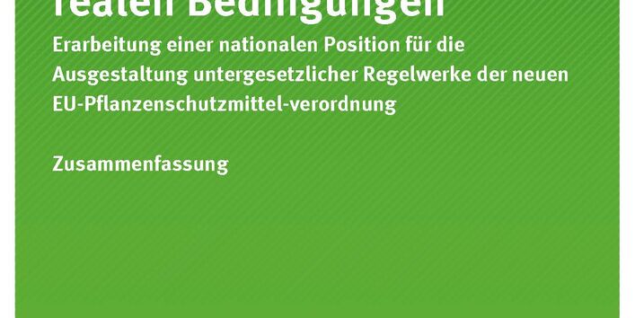 Cover der Publikation TEXTE 201/2020 Bewertung des Risikos für Bodenorganismen unter realen Bedingungen