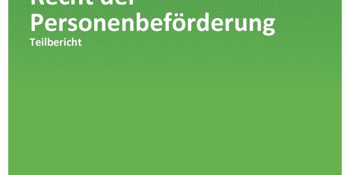 Cover der publikation TEXTE 213/2020 Grundlagen für ein umweltorientiertes Recht der Personenbeförderung