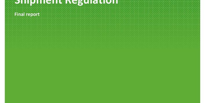 Cover der Publikation TEXTE 13/2021 Contributions to the further development of the EC Waste Shipment Regulation