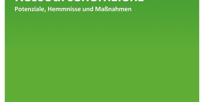 Cover der Publikation TEXTE 32/2021 Handlungsfelder zur Steigerung der Ressourceneffizienz: Potenziale, Hemmnisse und Maßnahmen