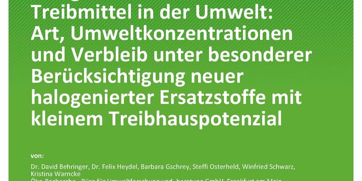 Cover der Publikation TEXTE 36/2021 Persistente Abbauprodukte halogenierter Kälte- und Treibmittel in der Umwelt: Art, Umweltkonzentrationen und Verbleib unter besonderer Berücksichtigung neuer halogenierter Ersatzstoffe mit kleinem Treibhauspotenzial