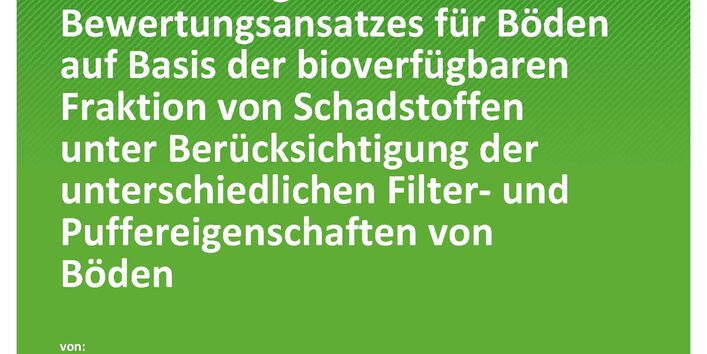 Titelseite der Publikation TEXTE 44/2021 Entwicklung eines ökotoxikologischen Bewertungsansatzes für Böden auf Basis der bioverfügbaren Fraktion von Schadstoffen unter Berücksichtigung der unterschiedlichen Filter- und Puffereigenschaften von Böden