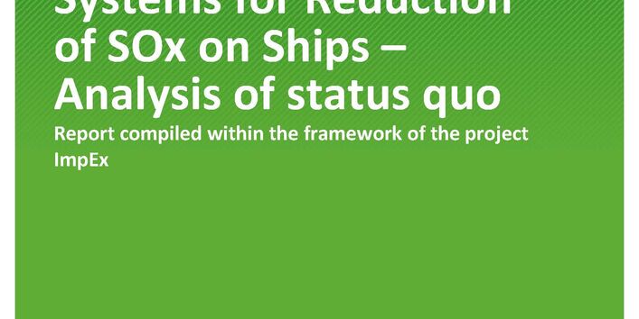 Cover of publication TEXTE 83/2021 Environmental Impacts of Exhaust Gas Cleaning Systems for Reduction of SOx on Ships – Analysis of status quo