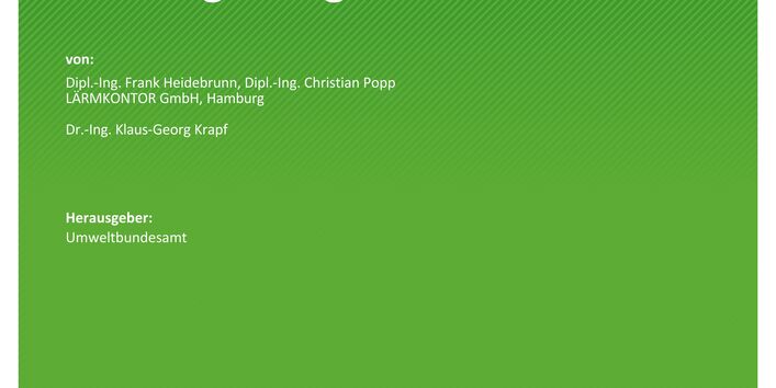 Cover der Publikation TEXTE 84/2021 Vergleichsrechnungen für die EU-Umgebungslärmrichtlinie