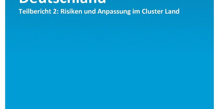 Titelseite der Publikation Climate Change 21/2021 Klimawirkungs- und Risikoanalyse für Deutschland 2021: Klimarisiken im Cluster Land