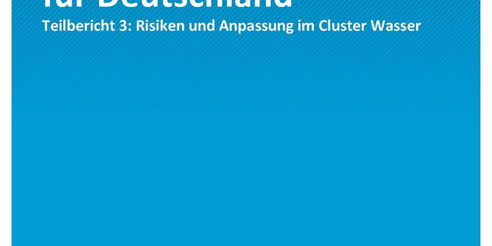 Titelseite der Publikation Climate Change 22/2021 Klimawirkungs- und Risikoanalyse für Deutschland 2021: Klimarisiken im Cluster Wasser