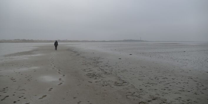 Wattenmeer bei Ebbe auf Norderney
