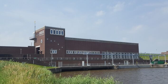 Ansicht Siel und Schöpfwerk Knock (Emden, 2018)