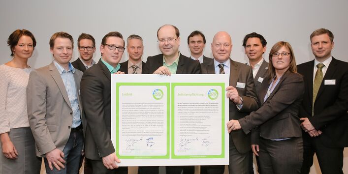 Zulieferer und Produzenten stehen hinter den gerade unterschriebenen Leitbild und Selbstverpflichtung