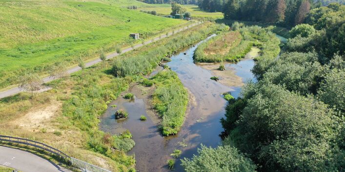 Das Bild steigert die Vorfreude auf die weitere Entwicklung. Das HWSK verknüpft technisch notwendiges mit ökologisch sinnvollem.