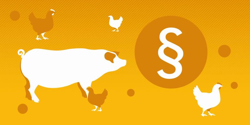 Grafische Darstellung von Nutztieren