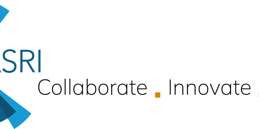The graphic displays the CASRI logo. Multicolored elements center around the acronym as an expression of the project's synthesis work.