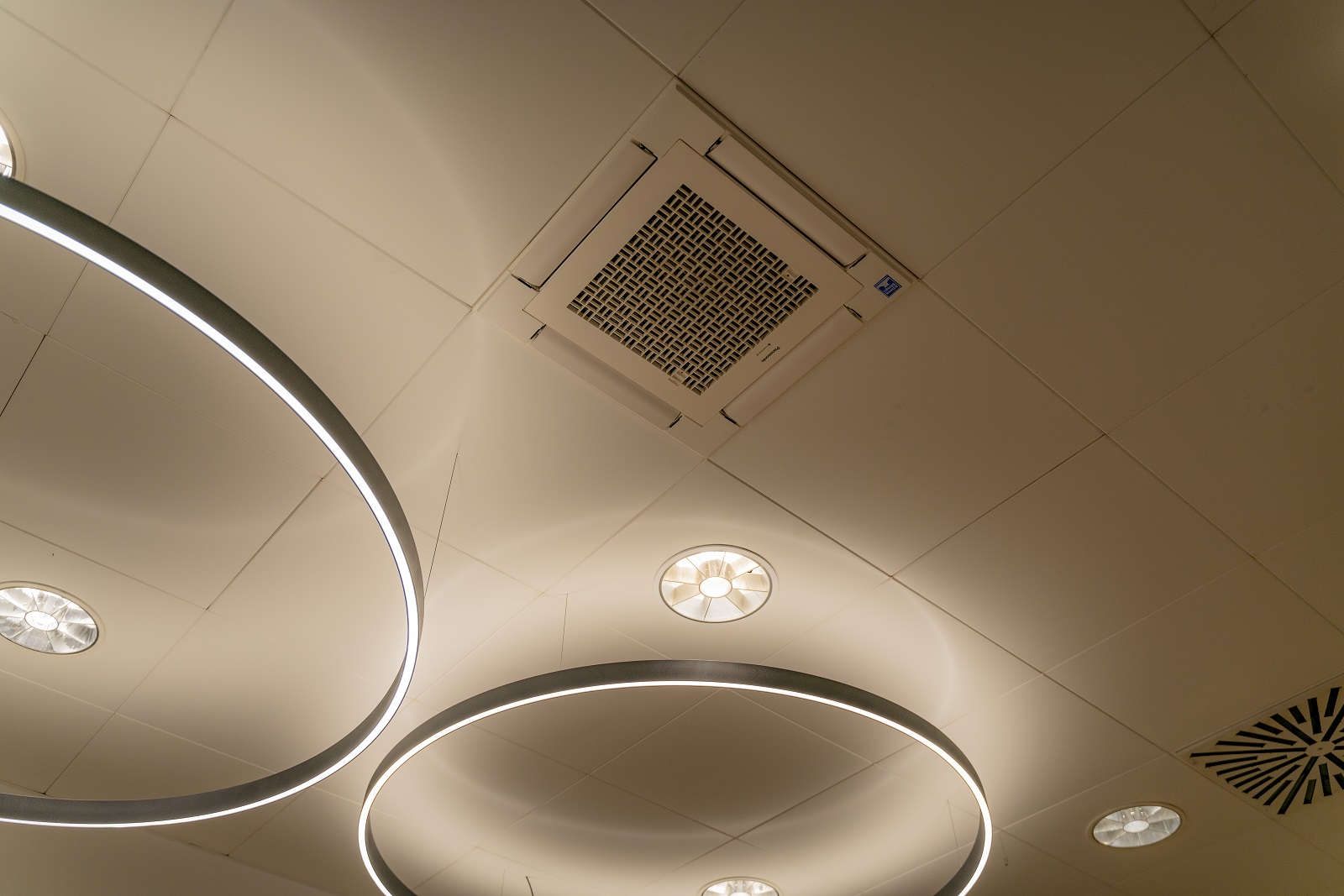 Deckenkassette im Empfangsbereich 