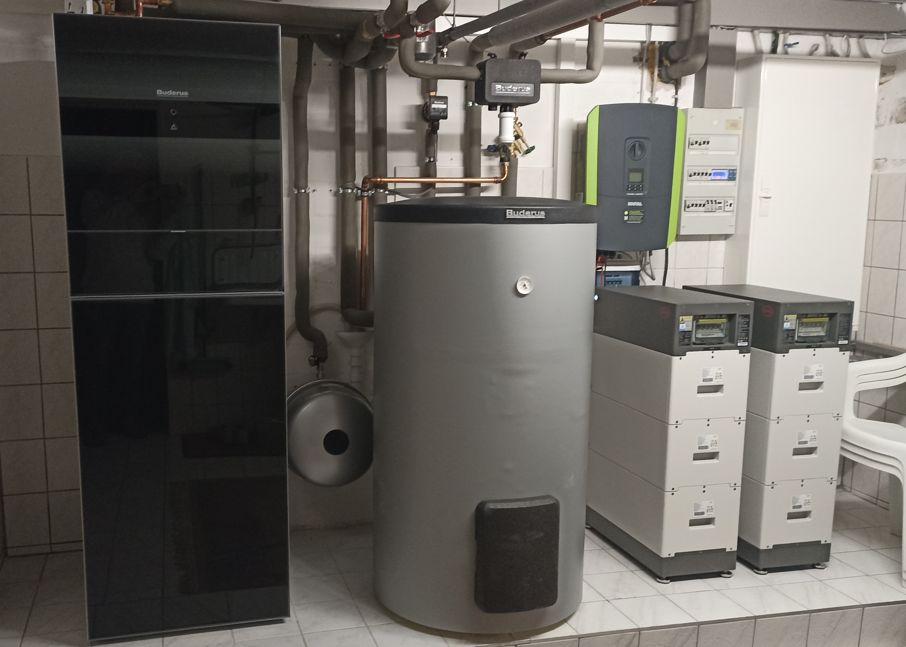 Installation im Keller